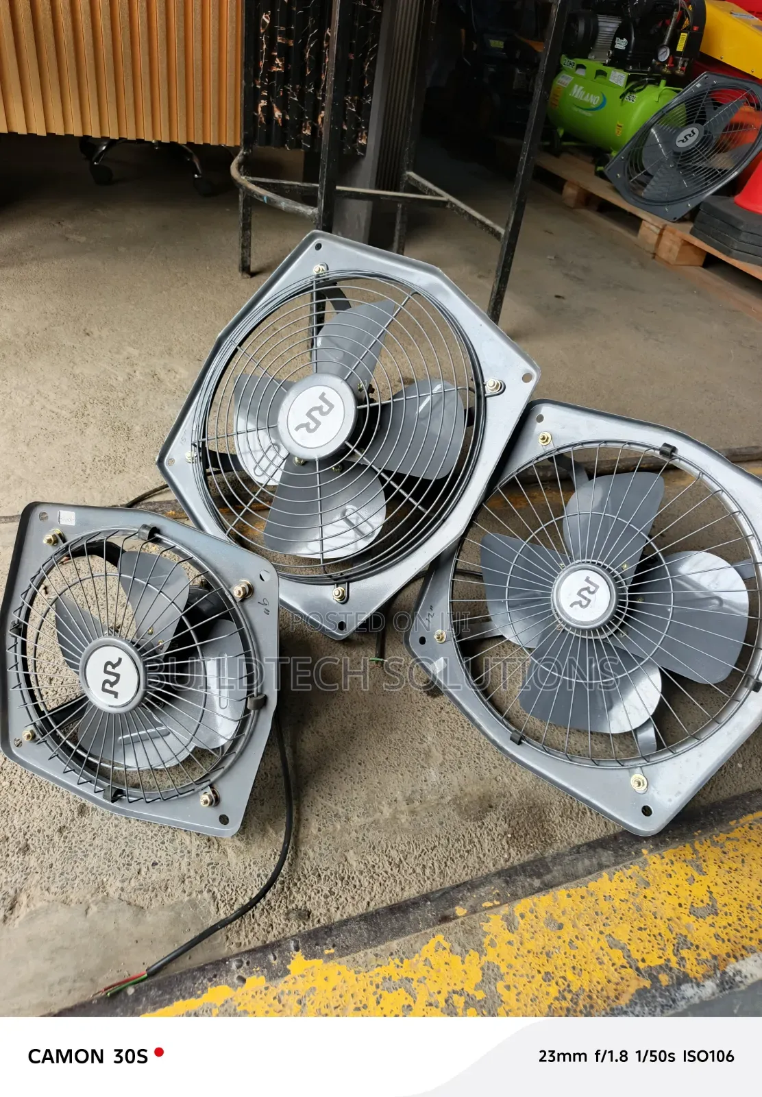 Industrial Exhaust Fan – 9", 12", 15", 18" 24"