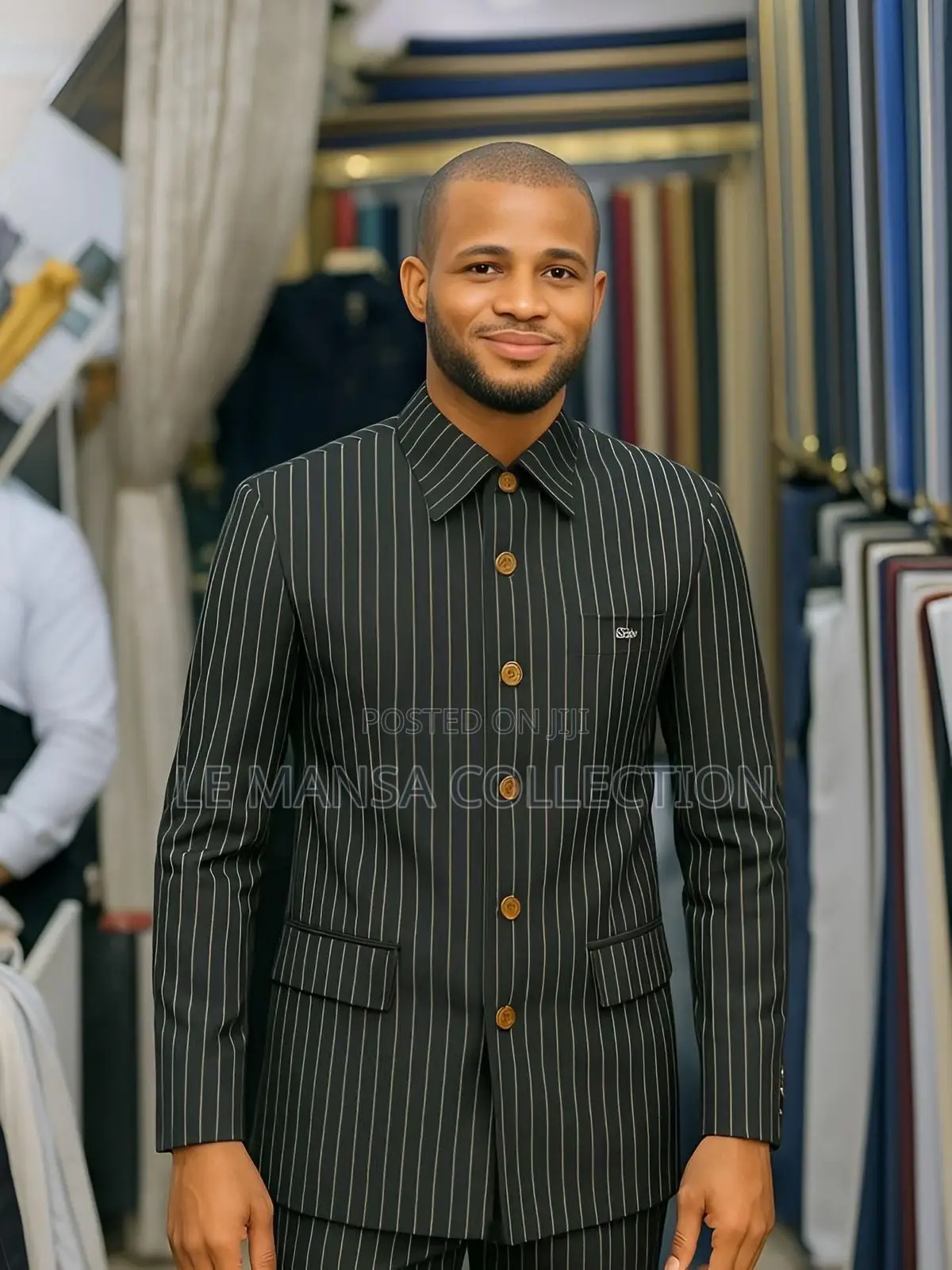 Executive Pinstriped Kaunda Suits