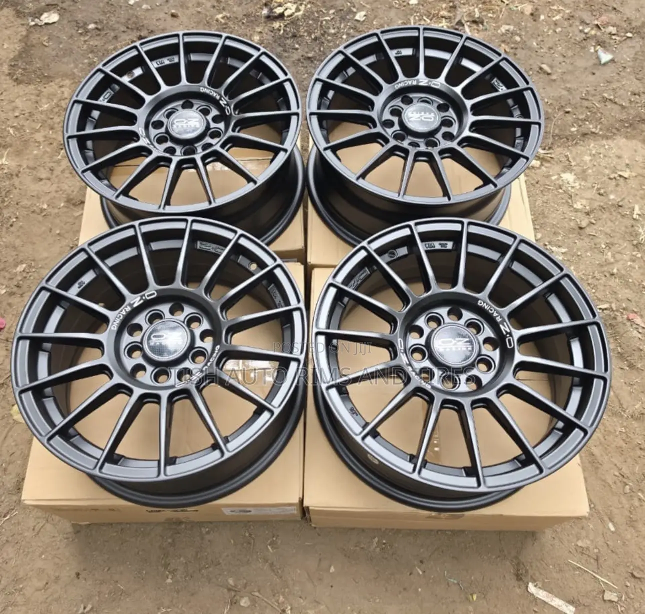 Black OZ Racing Universal 15 Inch Rims Set