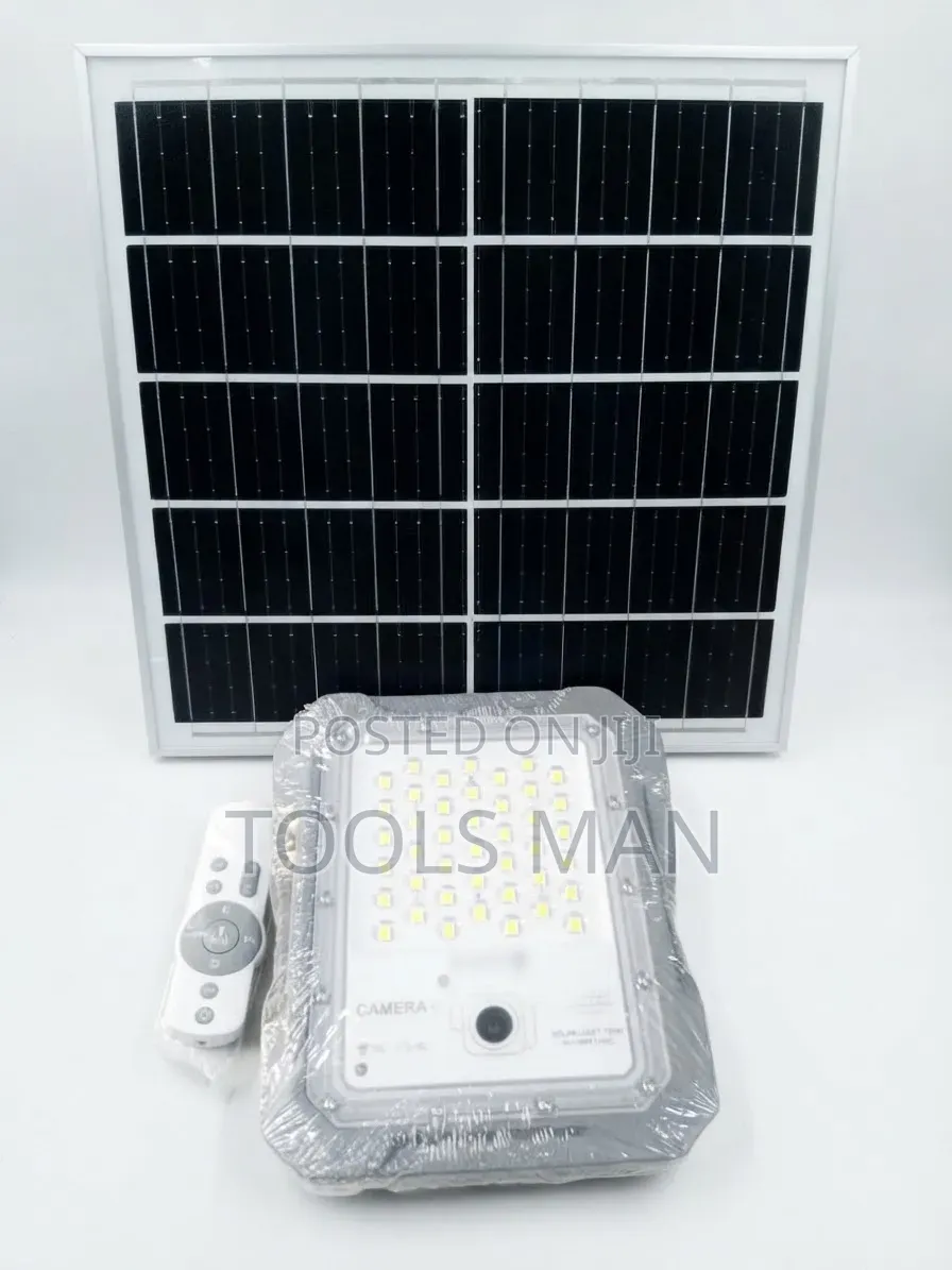 Solar Flood Light With Camera and Remote.