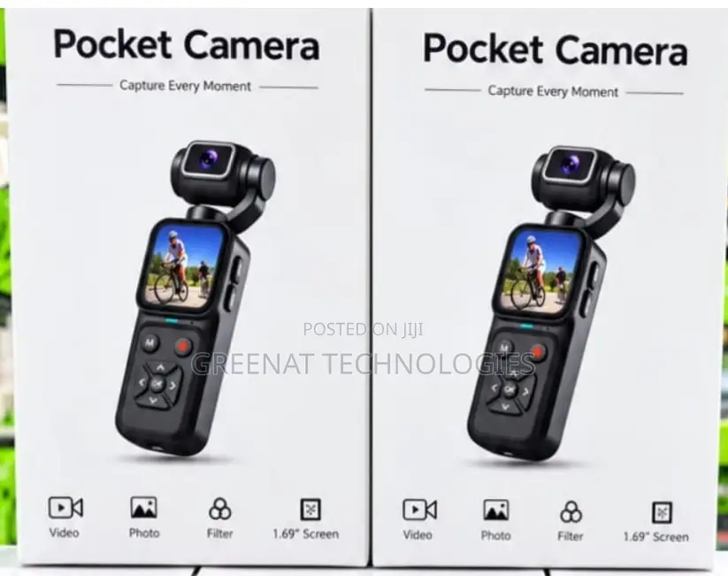 180° Rotation Pocket Camera 1.69" Video Photo Vlogging Camera HD