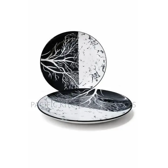 6 PCs Set Decorated Ceramic Tree Plates