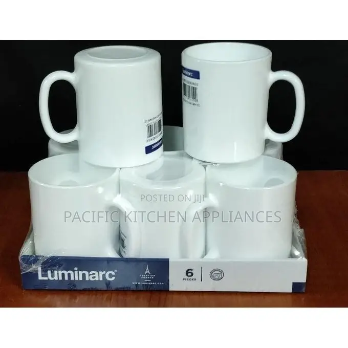 Luminarc 6pcs Premium Quality White Essence Mugs