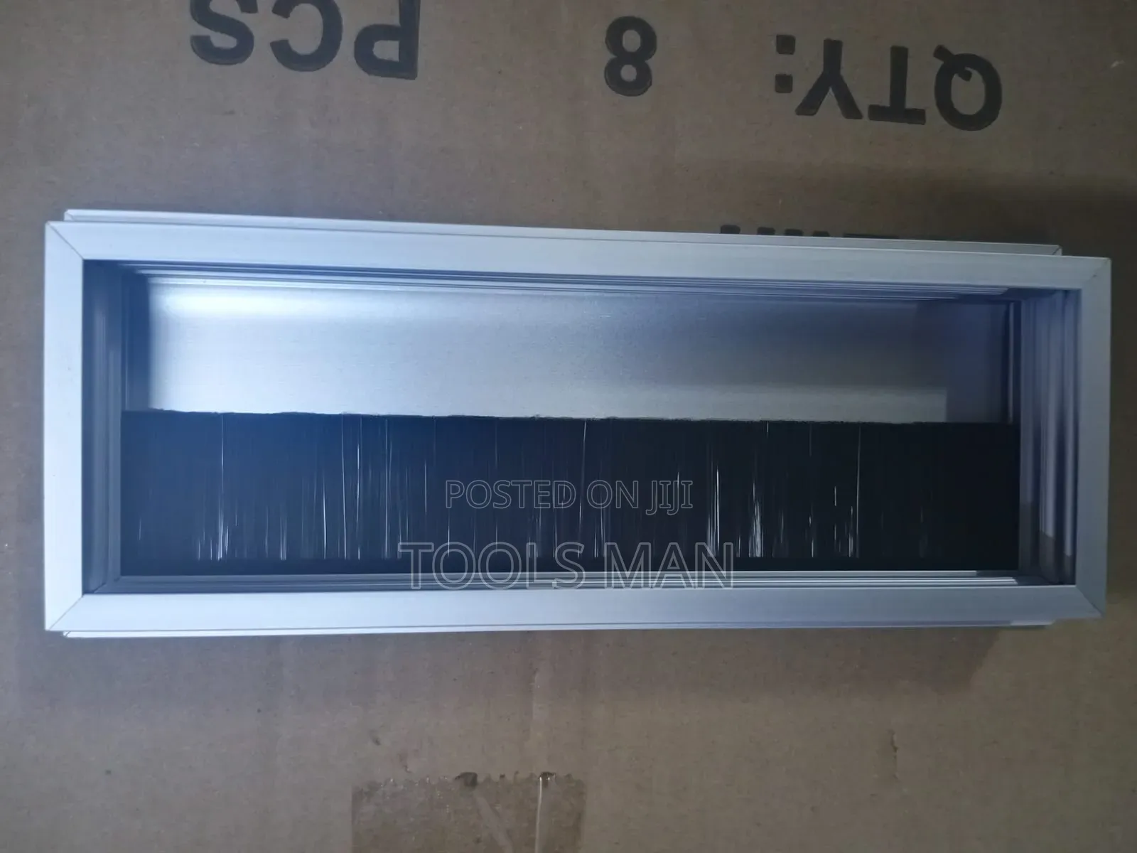 Desk Cable Grommet Aluminium Brush Wire Outlet, Rectangular Grommet.