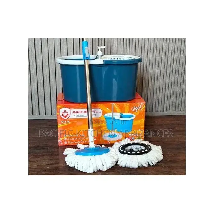 Metallic 360 Rotate Spin Mop+ Bucket Set -Green