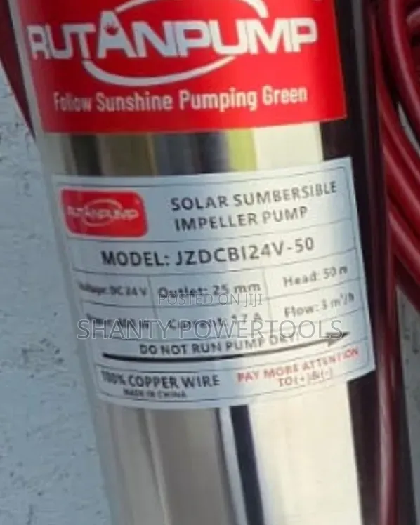 Rutan Submersible Solar Water Pump 50m Head 400w