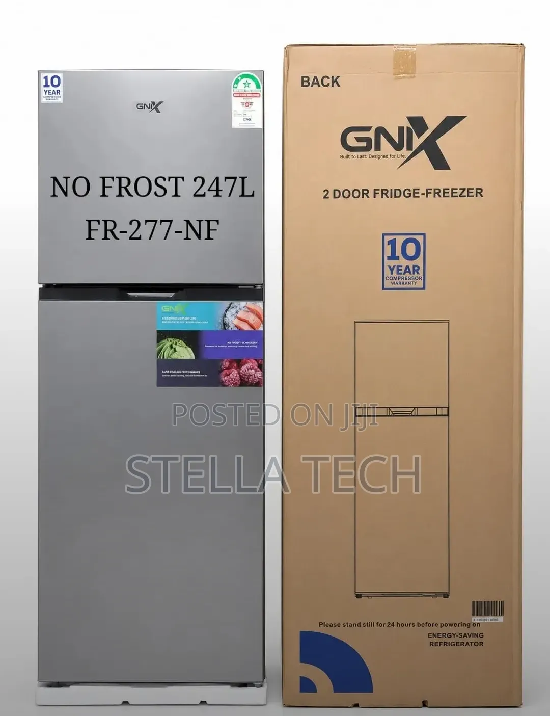 247 Litres Gnix NO FROST FR-227-NF Double Door Refrigerator