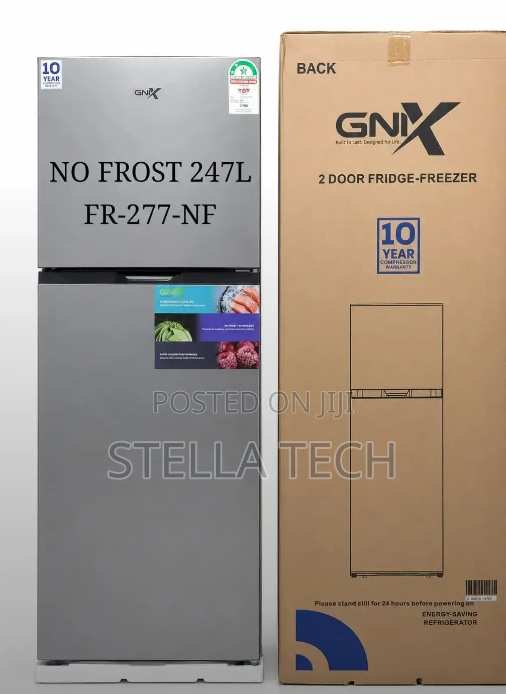 247 Litres Gnix NO FROST FR-227-NF Double Door Refrigerator