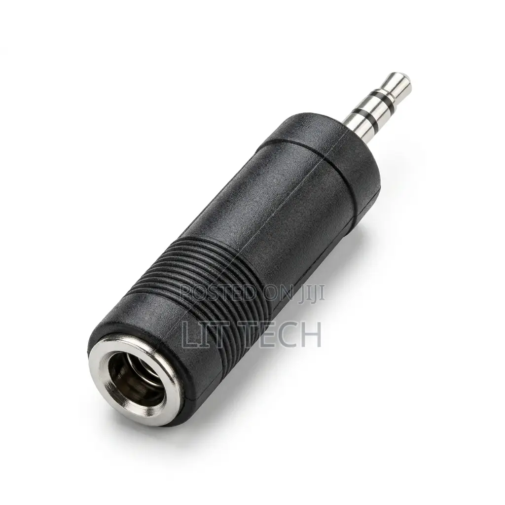 6.35mm (1/4") Female to 3.5mm (1/8") Male Stereo Audio Adapter