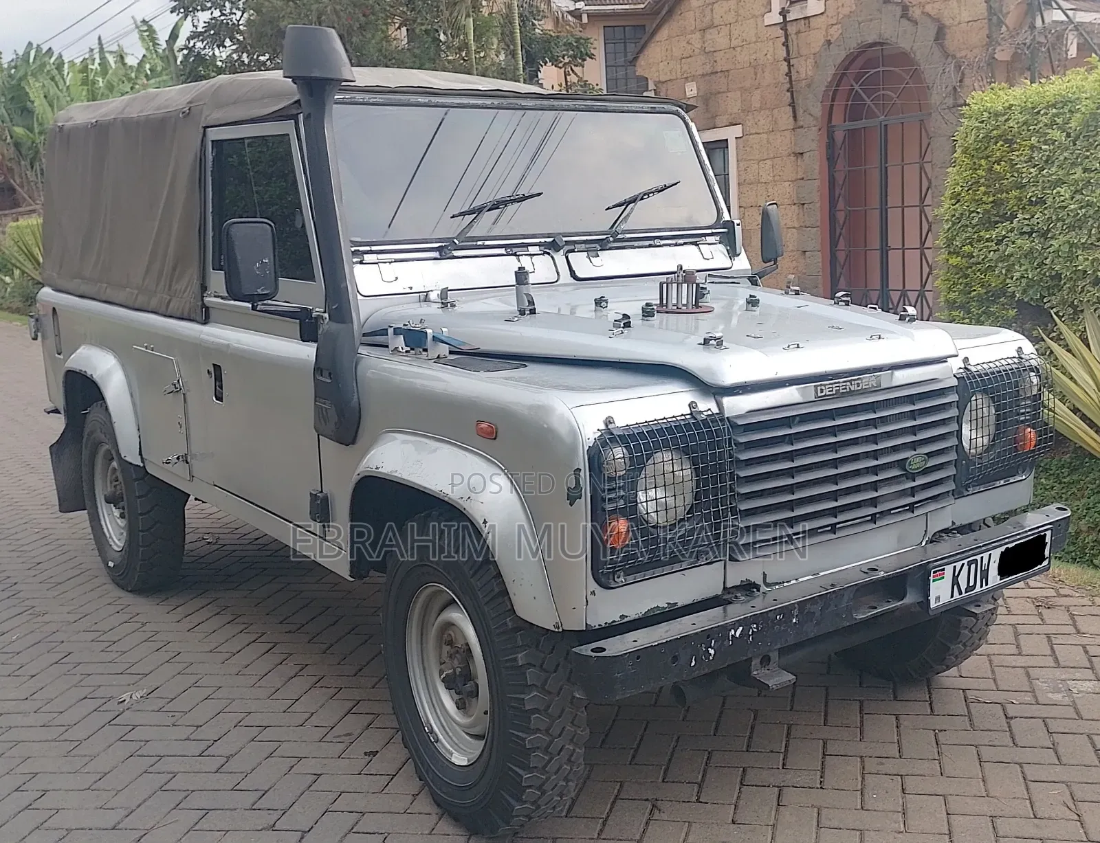 Land Rover Defender Soft Top 4x4 1995 Gray