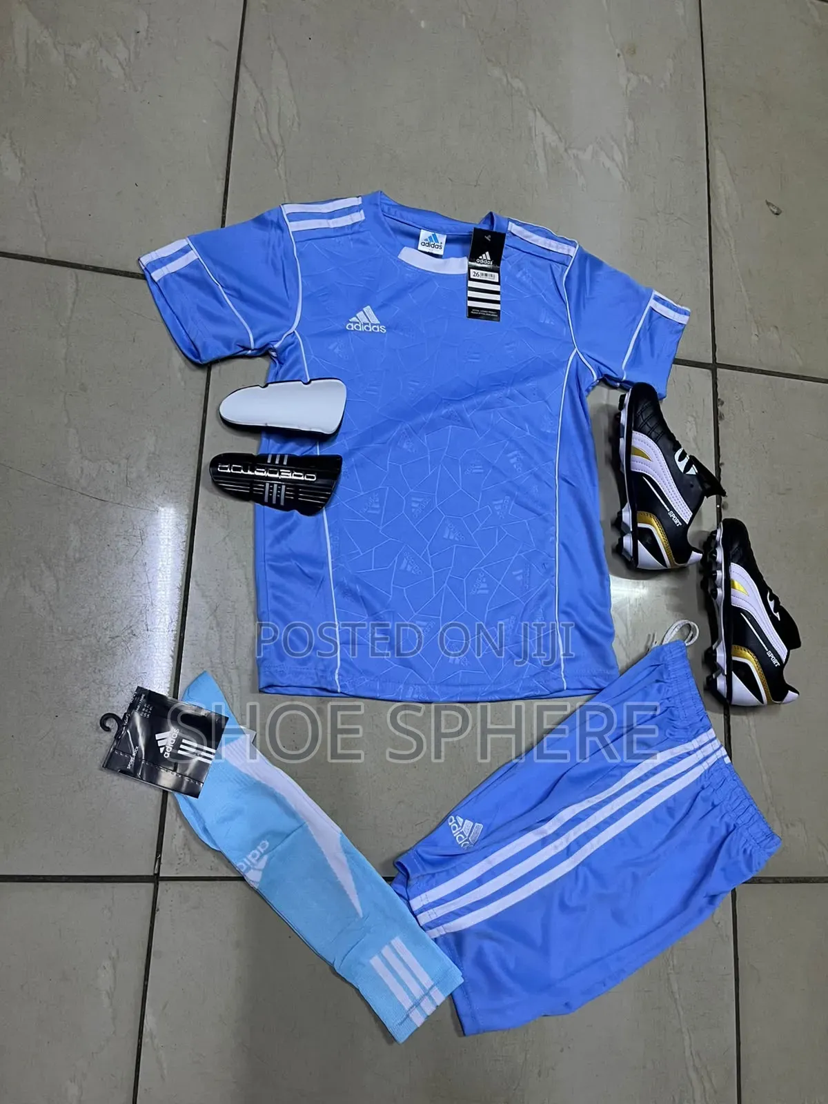 A Set of Jersey+boots+socks+shin Guards