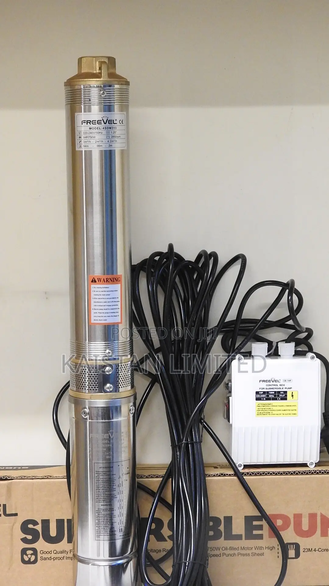 Freevel 4SDM313 1HP Submersible Pump | Borehole Water Pump