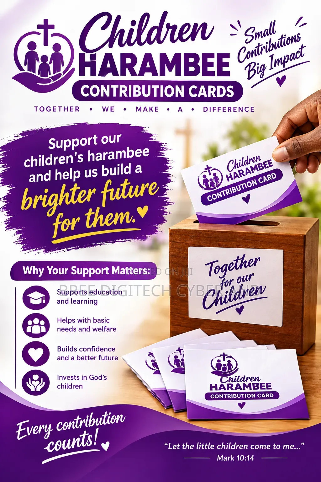 Harambee Contribution Cards