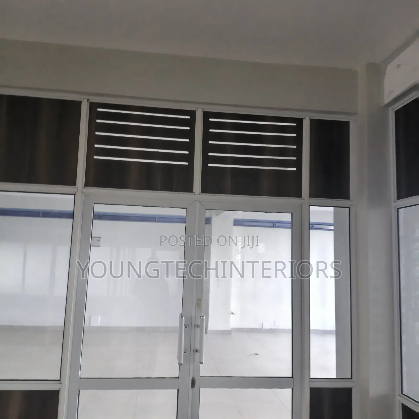 Aluminium MDF and Glass Partition