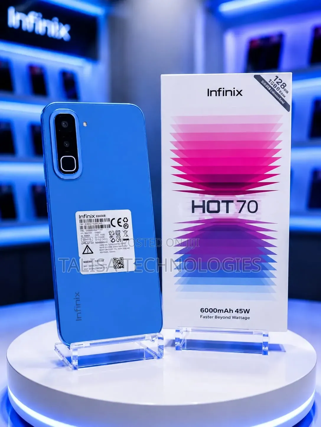 New Infinix Hot 70 256 GB Blue