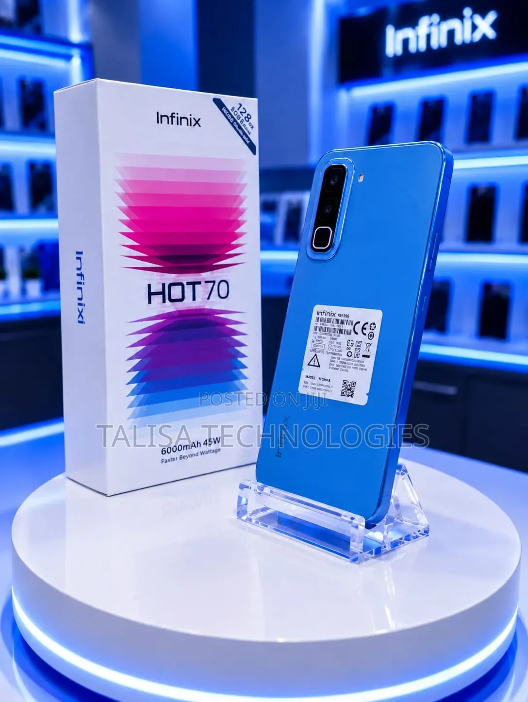 New Infinix Hot 70 256 GB Blue