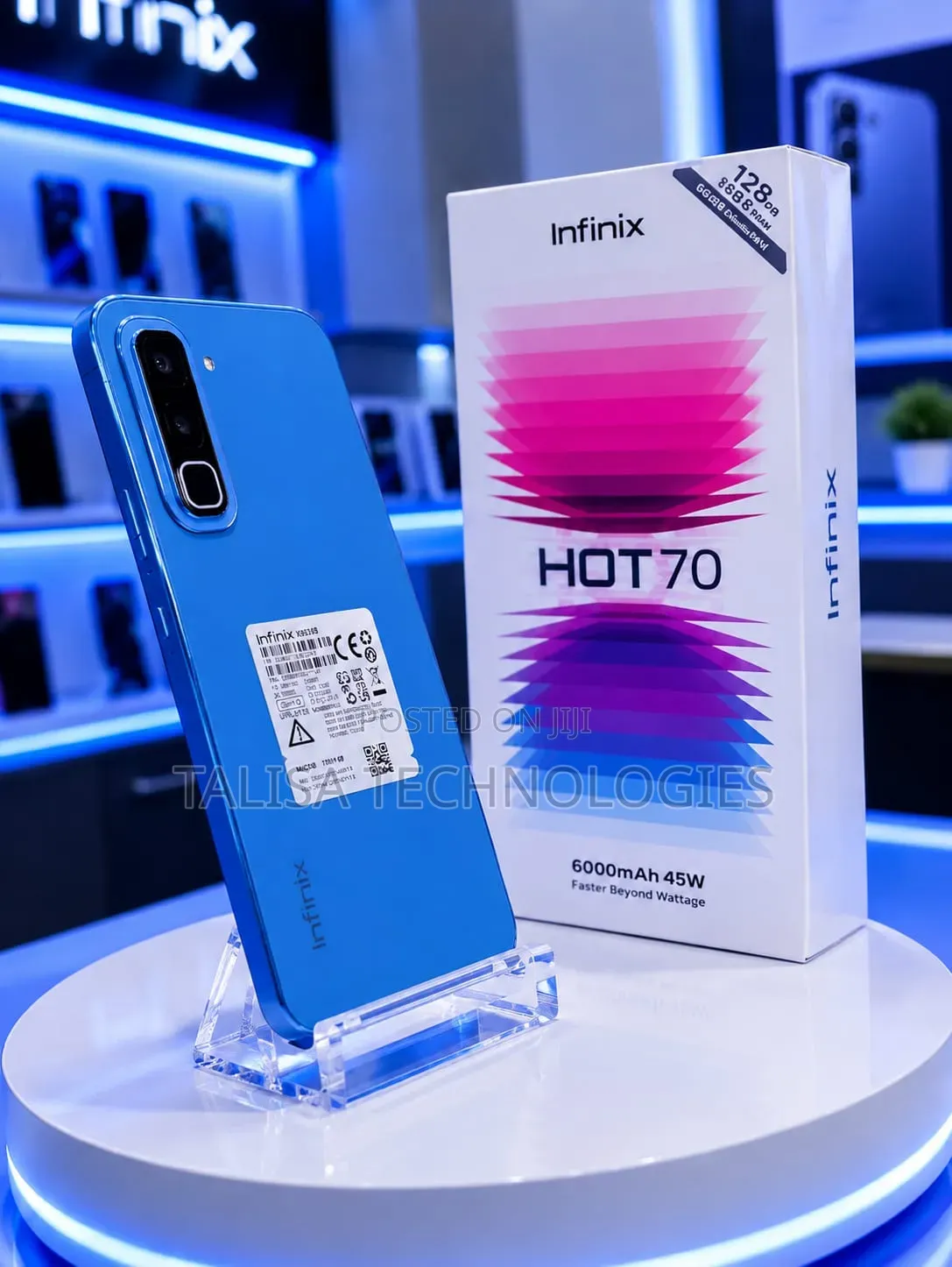 New Infinix Hot 70 256 GB Blue