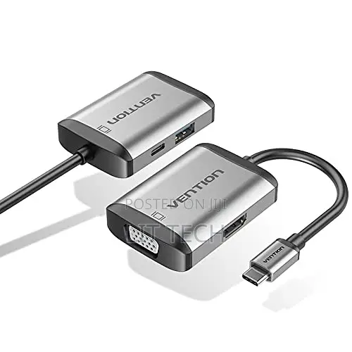 Vention Type-C to HDMI/VGA/USB 3.0/Pd 4-in-1 Multiport Converter