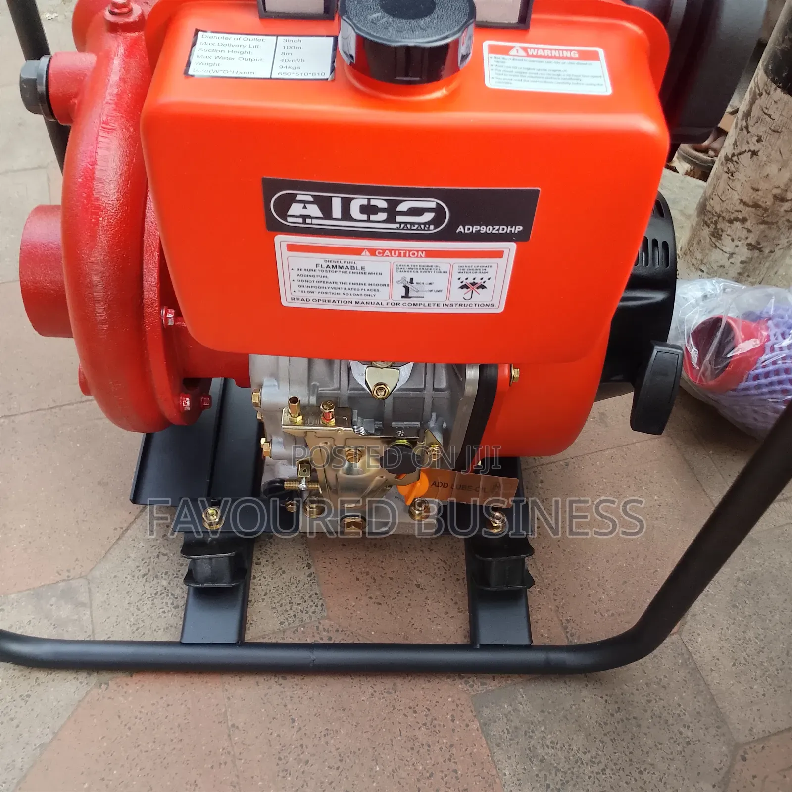 Heavy Duty Aico 3 Inches Water Pump/Top Guarantee 16 HP Diseal Pump