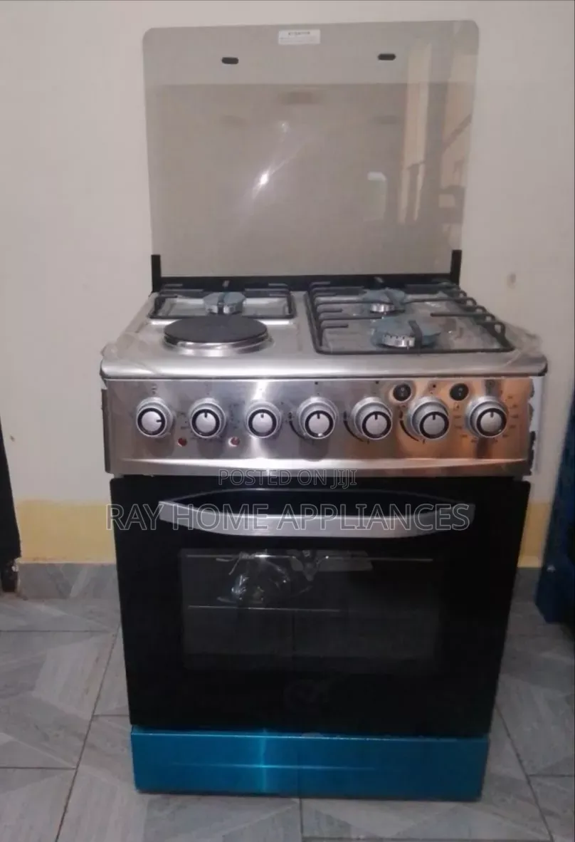 Sarahtech 60*60cm 3gas+1electric Plate Standing Cooker With Rotisserie