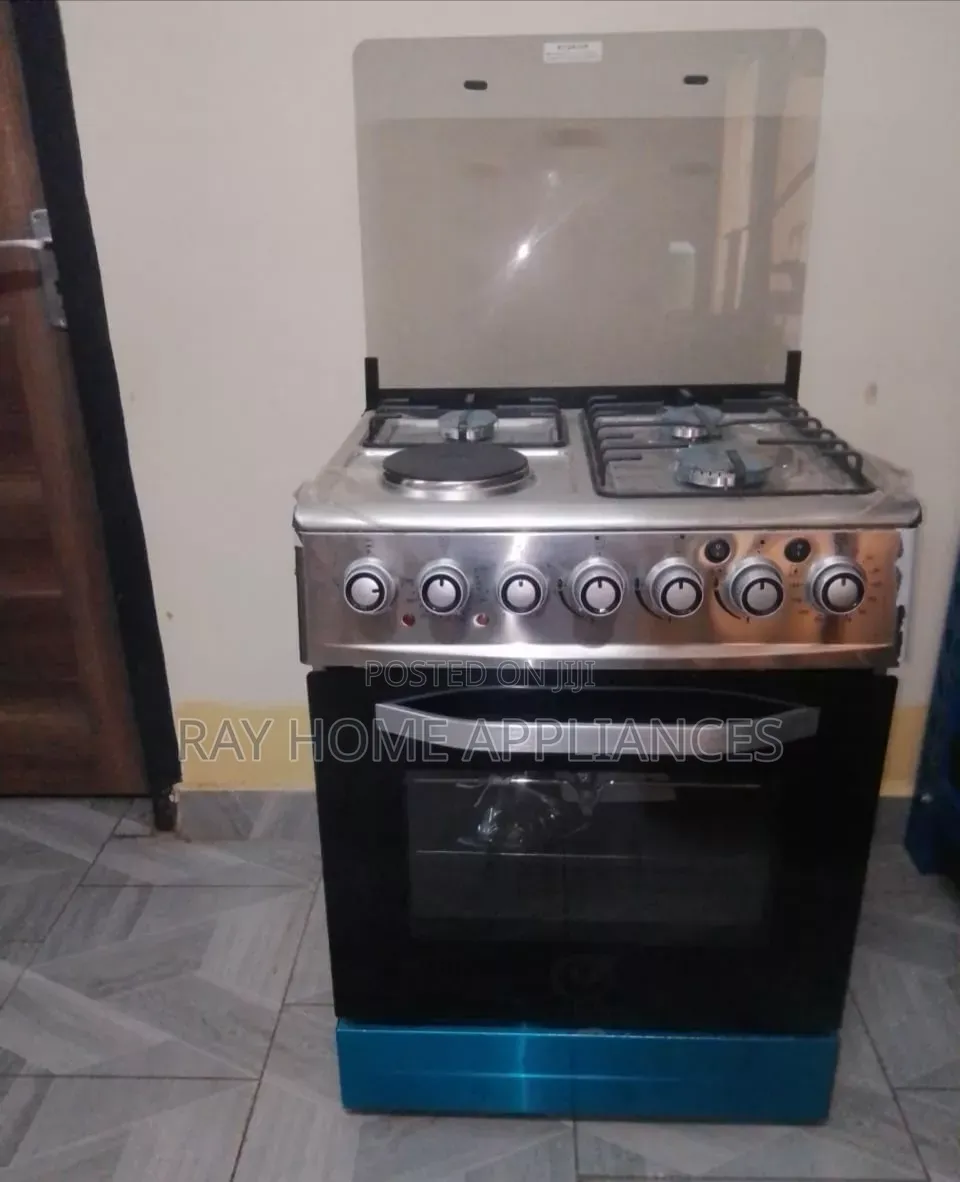 Sarahtech 60*60cm 3gas+1electric Plate Standing Cooker With Rotisserie