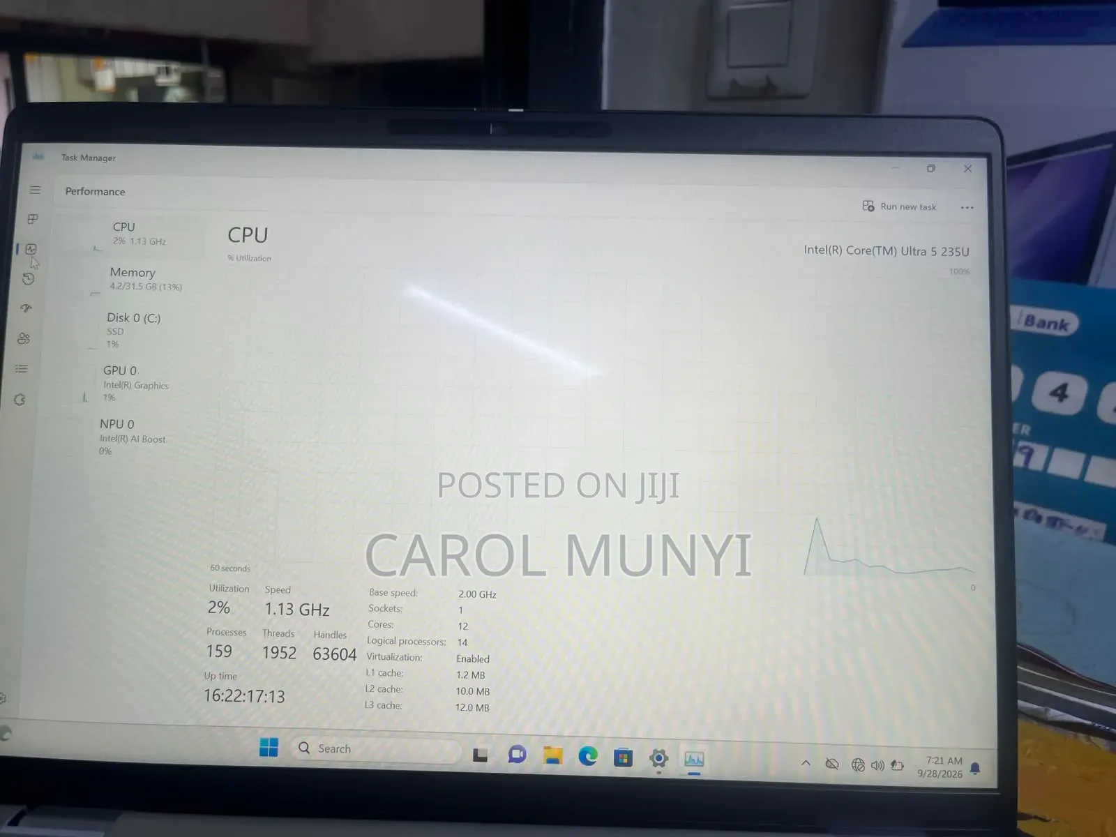 New Laptop Dell Pro 14 32GB Intel Core Ultra 5 HDD+SSD 512GB