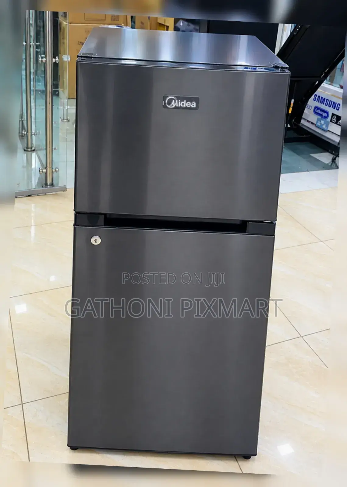 Midea 127L Double Door Fridge – MDRT187FGG28 | Top Freezer |