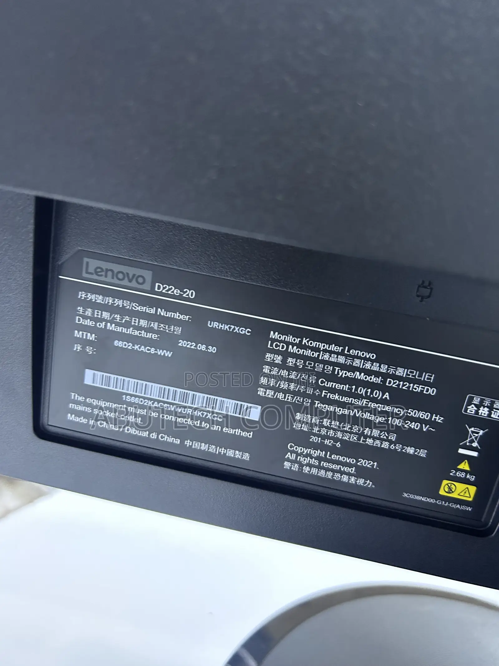 Lenovo Monitor