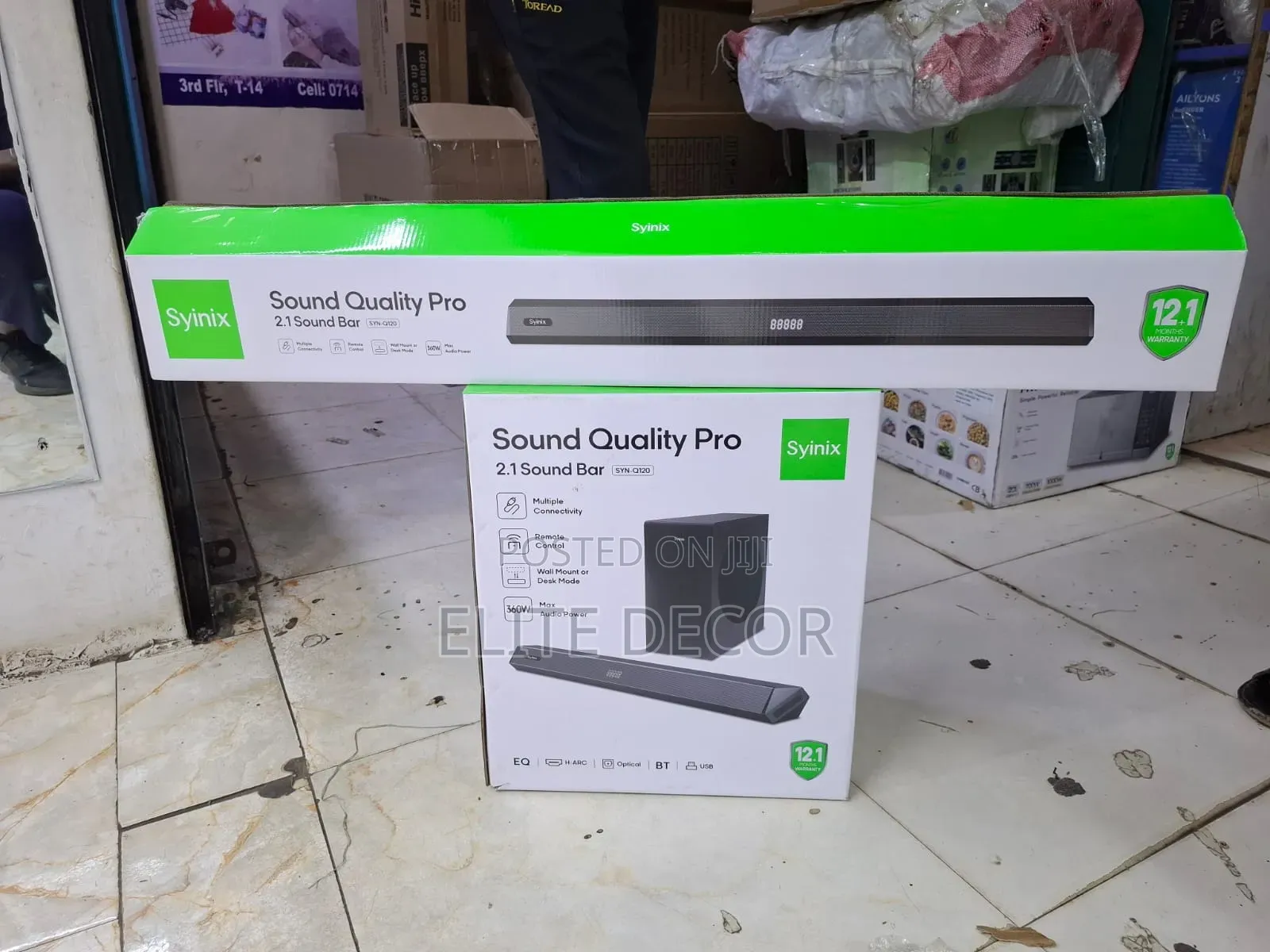 Syinix Syn-Q120 2.1 Soundbar – Powerful Bass + Bluetooth