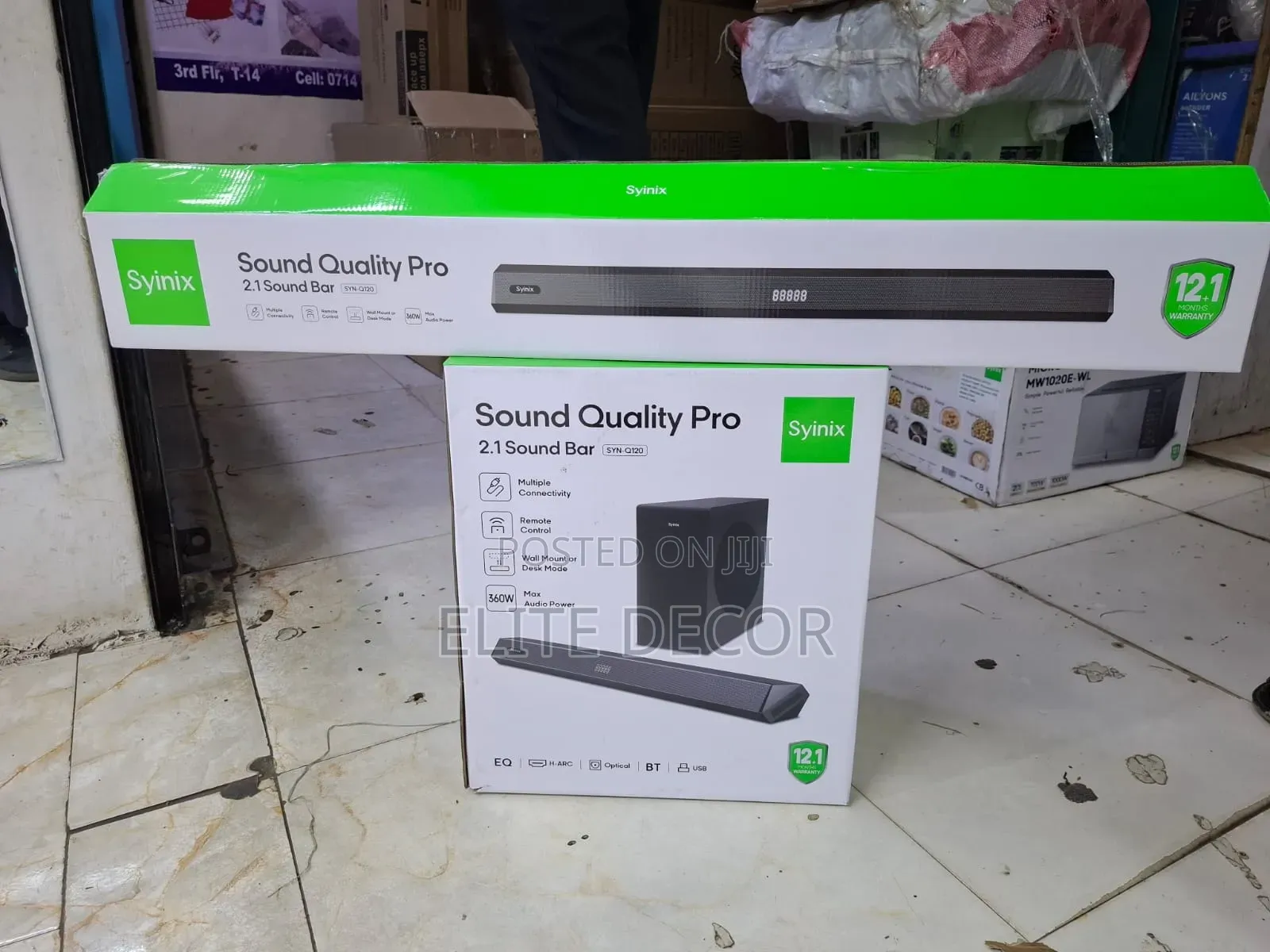 Syinix Syn-Q120 2.1 Soundbar – Powerful Bass + Bluetooth