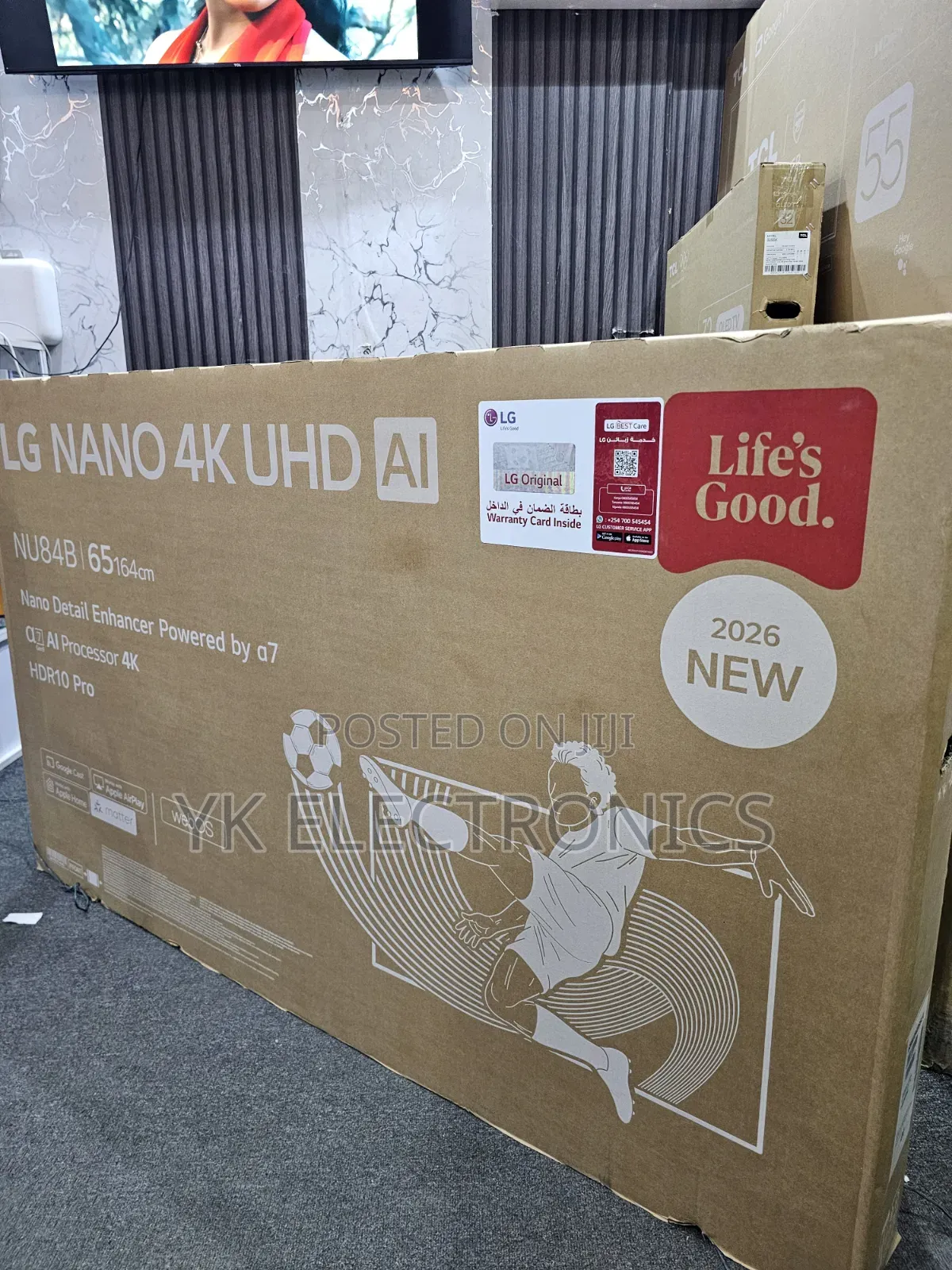 LG 65 Inch LG Nano Ai Nu84 Smart TV 2026 65nu840b6la