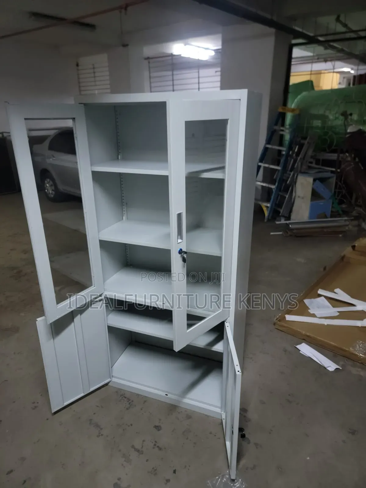 *Metallic Display Cabinet for Office - Glass Door*