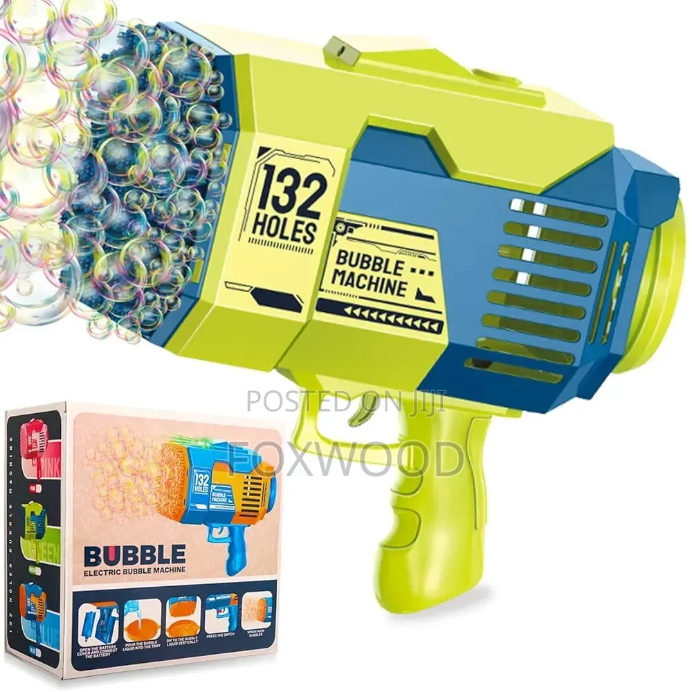 132 Holes Rechargeable Bubble Guns