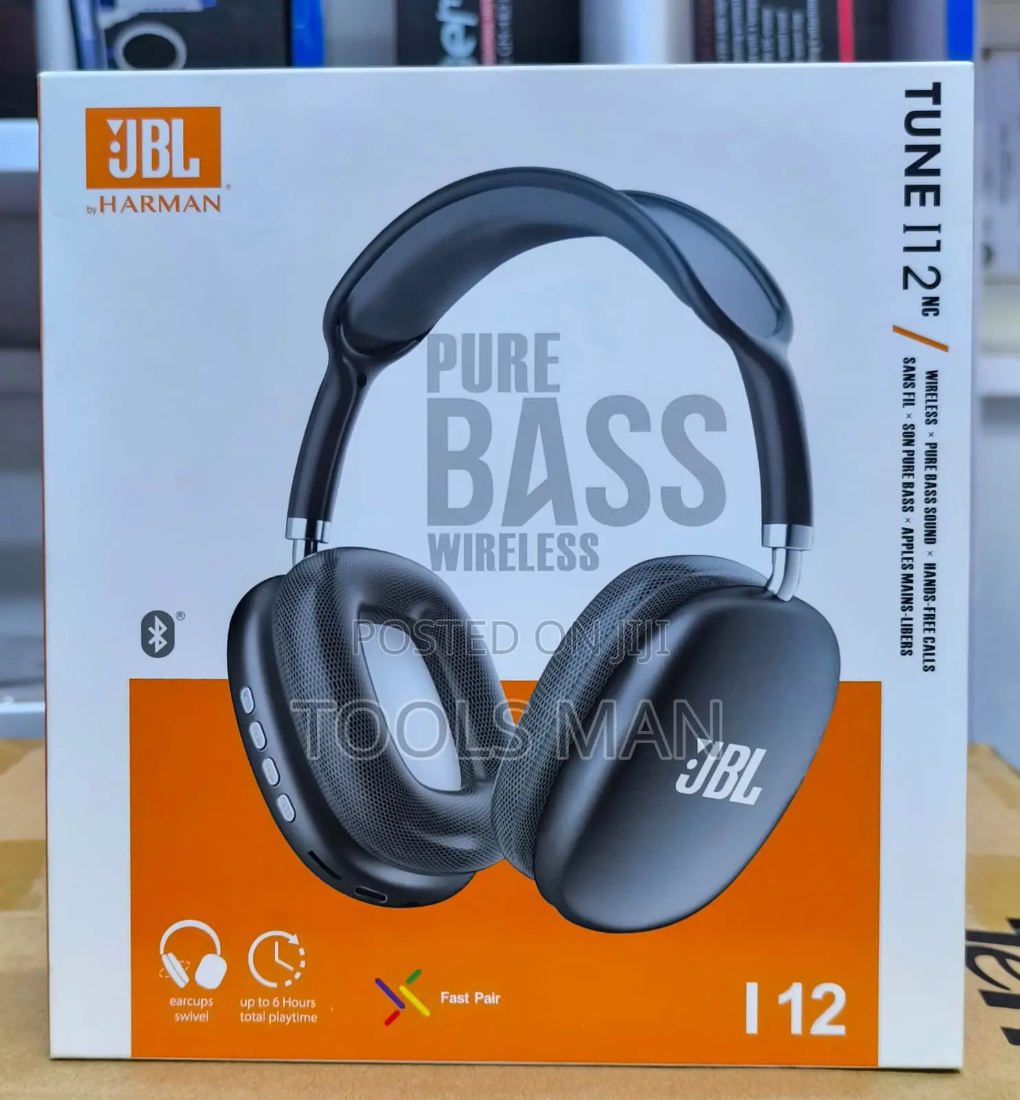 JBL Tune 112NC Wireless Pure Bass Over Ear Headphones I12