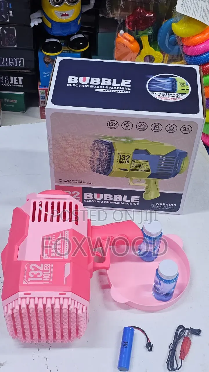 132 Holes Rechargeable Bubble Guns