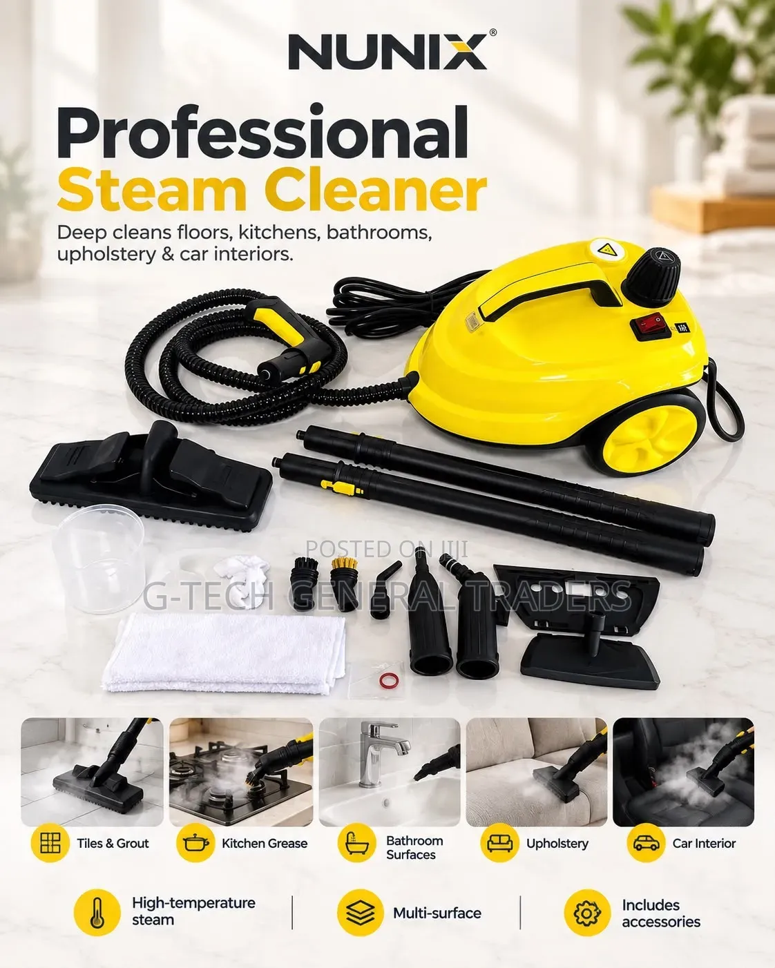 NUNIX Energy Svaer Professional Steam Cleaner
