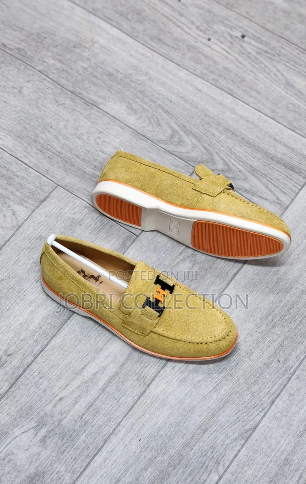 Hermes High Quality Men's Suede Loafers
