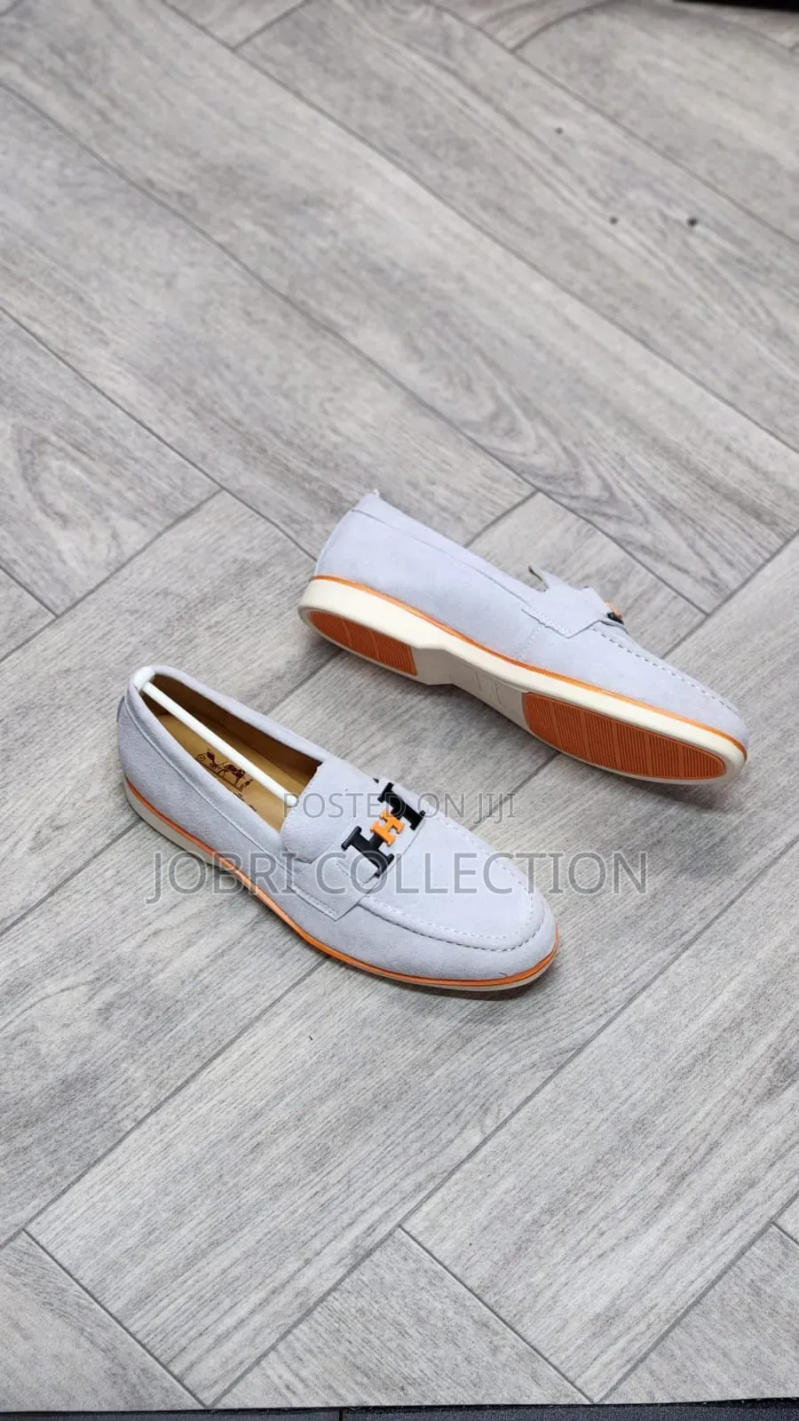 Hermes High Quality Men's Suede Loafers