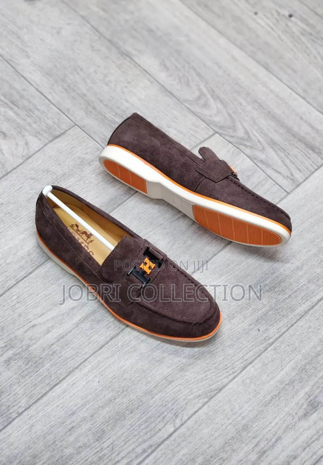 Hermes High Quality Men's Suede Loafers
