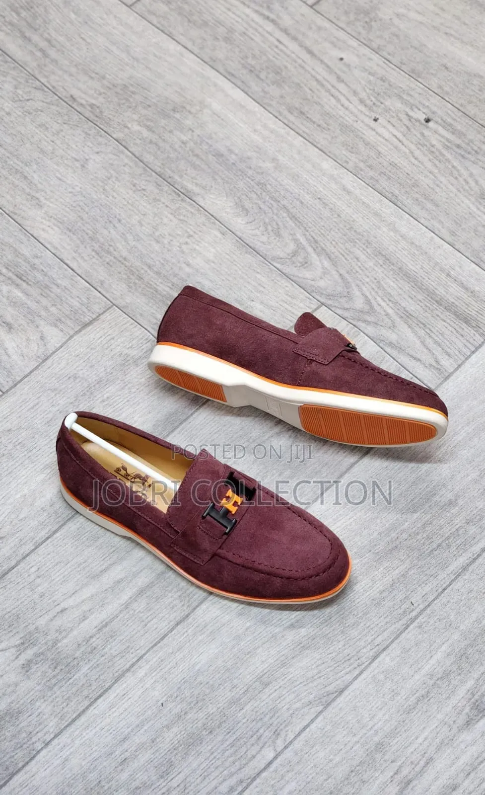 Hermes High Quality Men's Suede Loafers