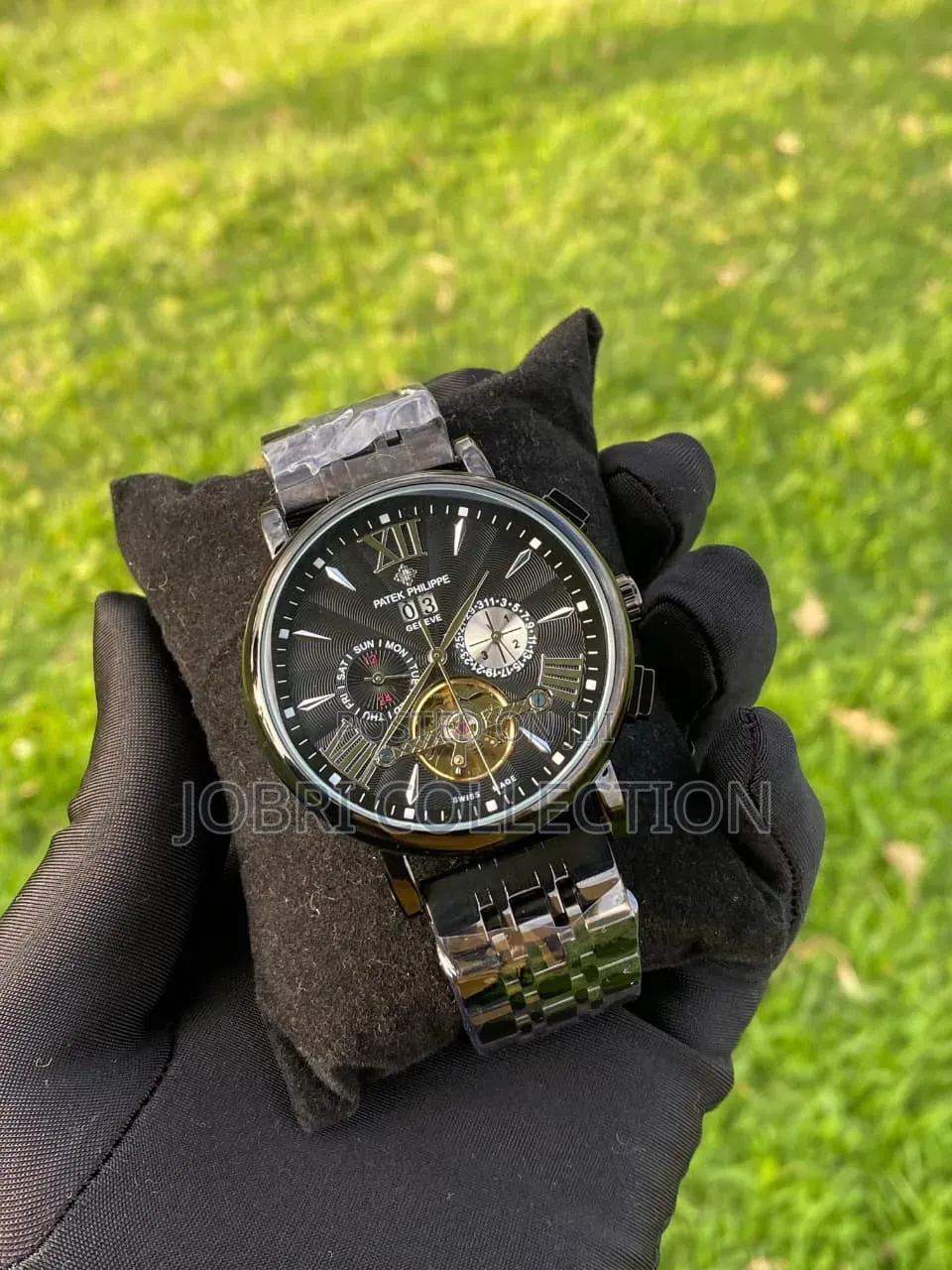 Black Face Patek Philippe Automatic Movement Gents Watch