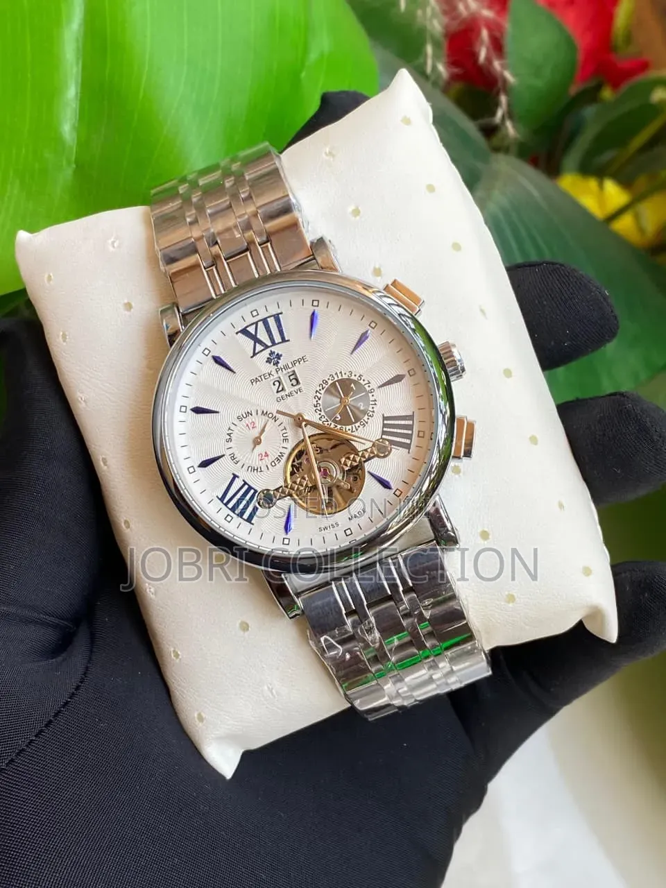 White Face Stainless Steel Patek Philippe Automatic Gents Watch