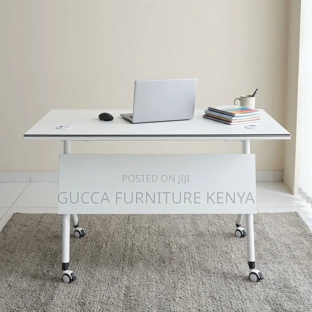 White Folding Training/Study Desk