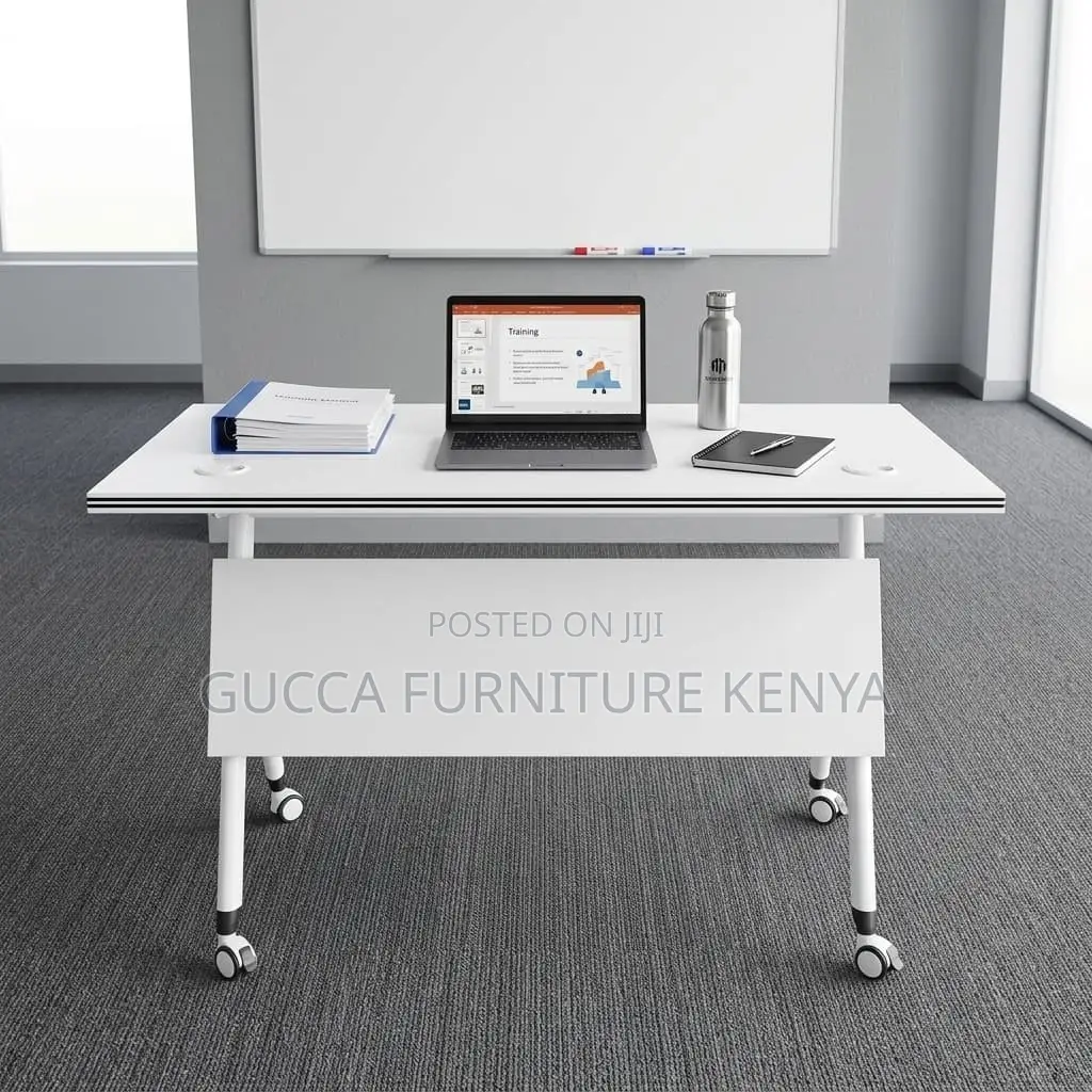 White Folding Training/Study Desk