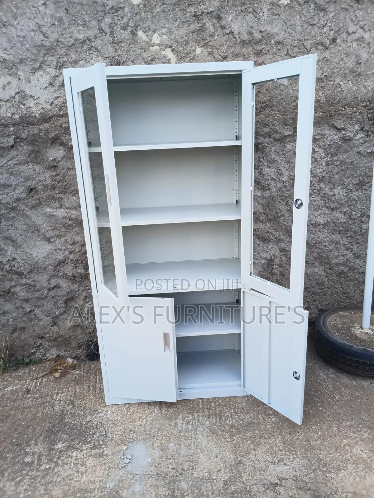 Enterprise MODERN CABINET With Front Glass