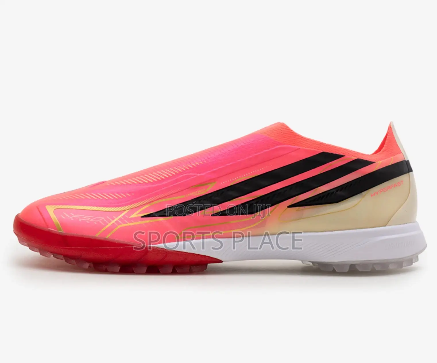 F50 Hyperfast Pro Laceless Turf Football Shoes - Chaos vs Control