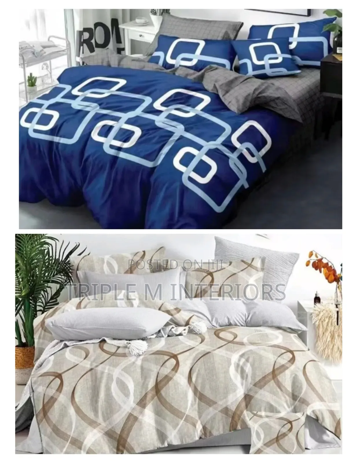 5 by 6 Duvet Covers Set -Flowered 6PCS DUVETS COVER SET