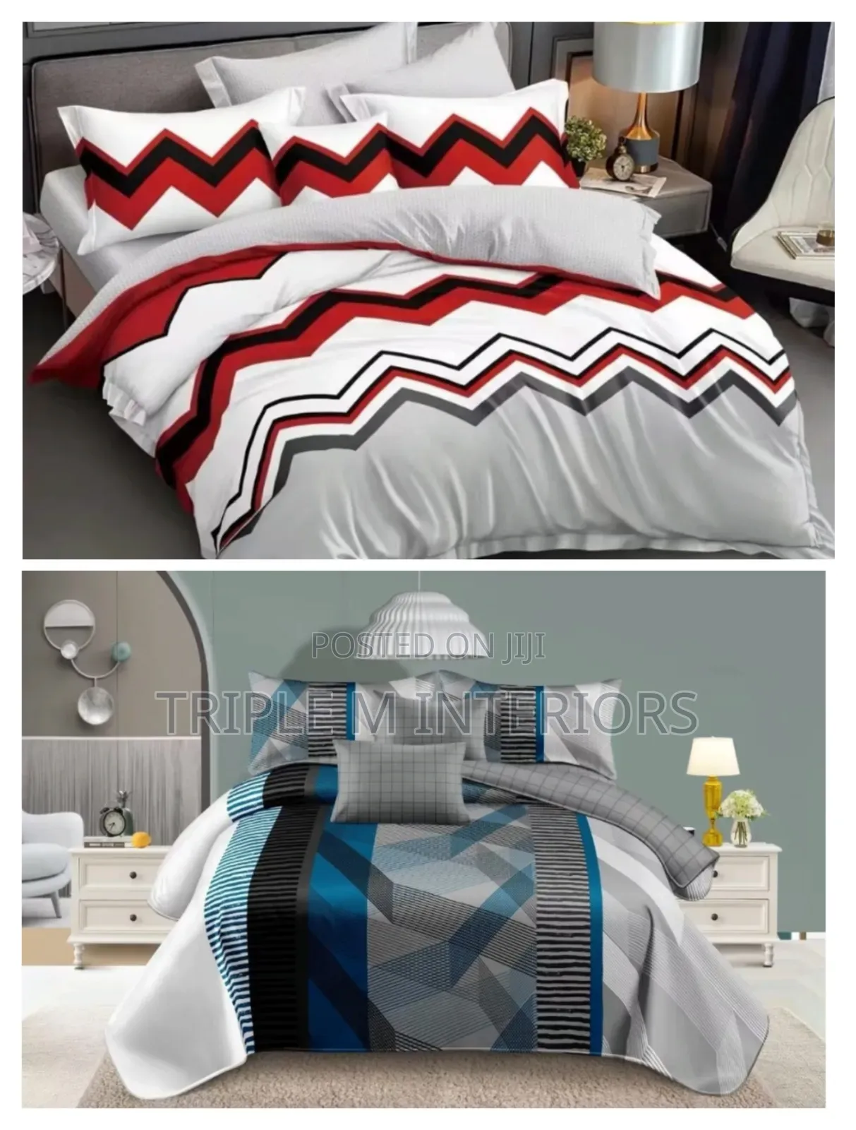 5 by 6 Duvet Covers Set -Flowered 6PCS DUVETS COVER SET