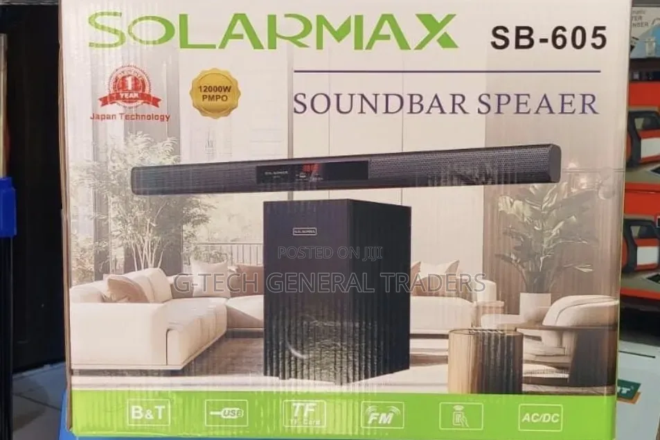 Solarmax SB-605 2.1-Channel Soundbar Multimedia Speaker System