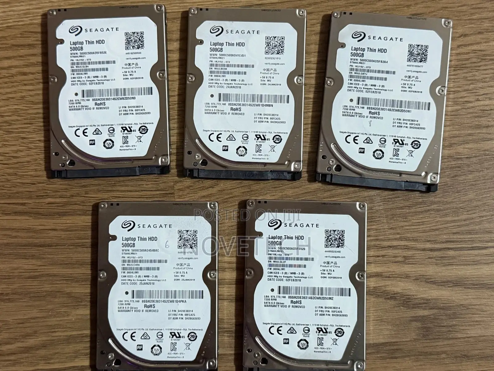 Seagate Thin HDD 500 GB 2.5" SATA III Laptop Hard Drive